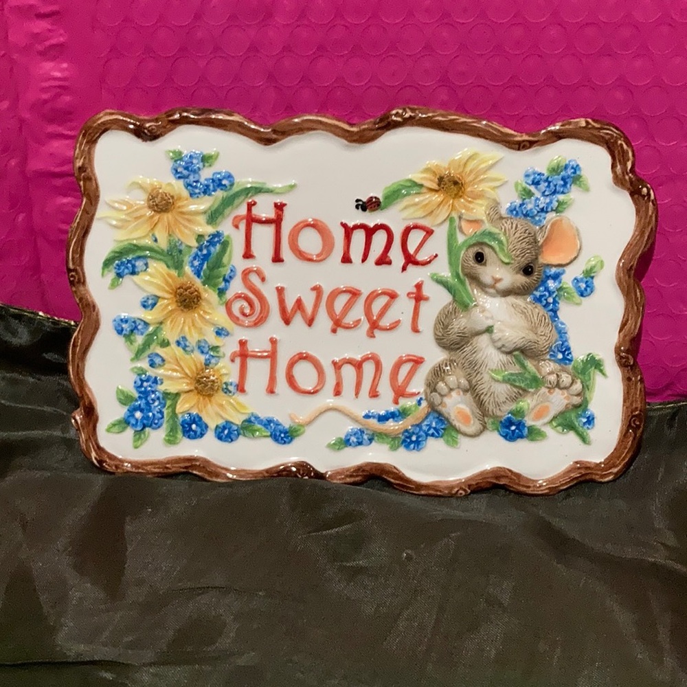 Fitz and Floyd Home Seeet Home Plaque